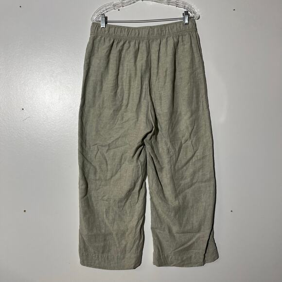 Jones’s New York Wide Leg Linen Cream Casual Comfy Pants Women’s Size Large - Picture 4 of 8